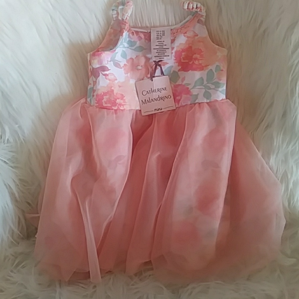 Peach colored Baby girls dress new with tags